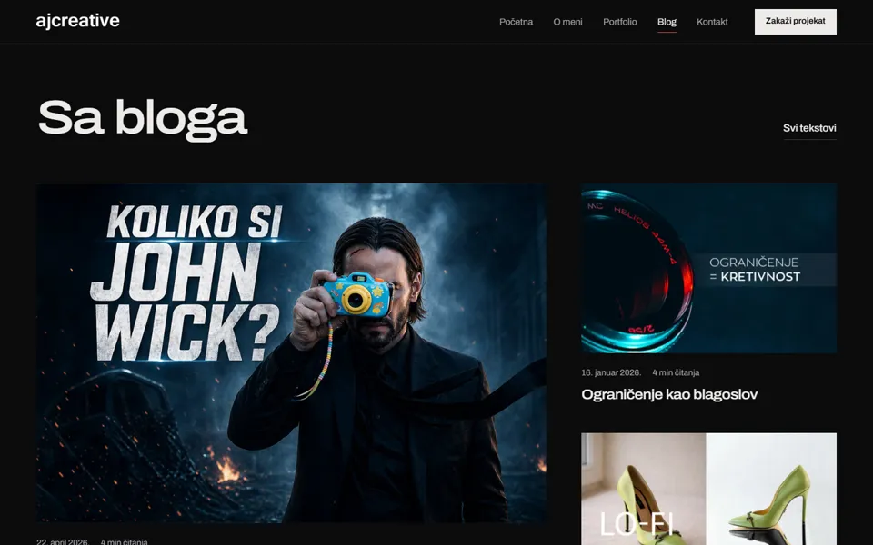 Section with the latest blog posts